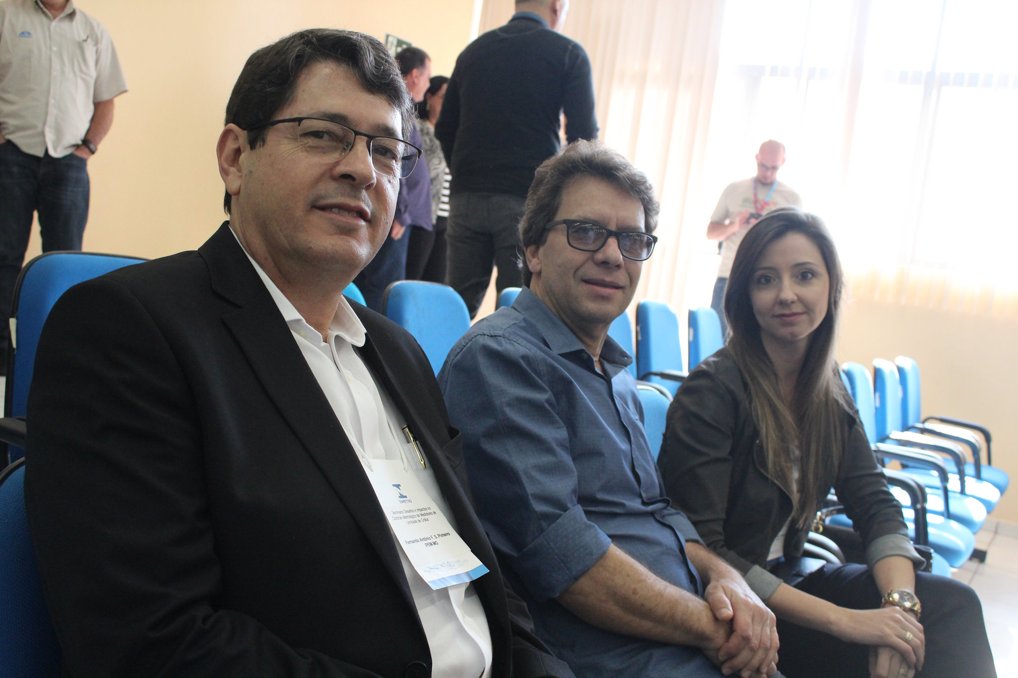 Diretor Geral do Ipem-MG - Fernando Sette, Gerente de Laboratórios do Ipem-MG - Marcelo Motta, Gerente Regional do Ipem-MG - Karina Scatolino