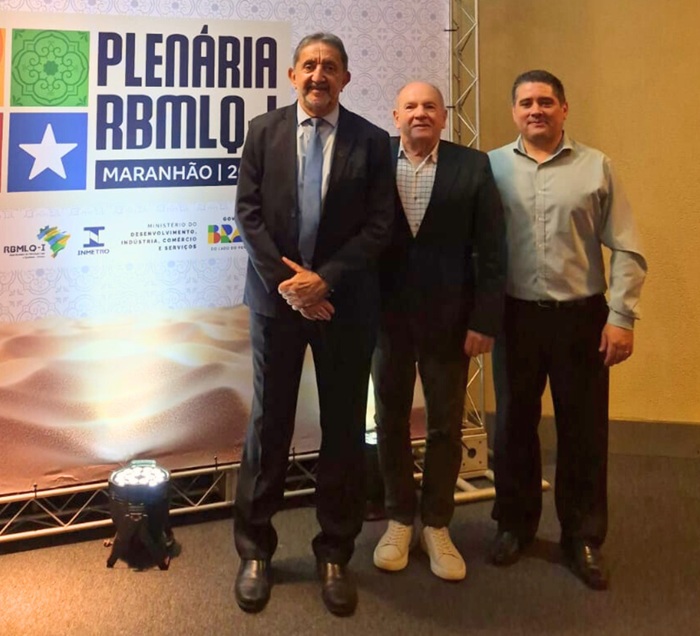 Diretores do Ipem-MG durante plenária do Inmetro, em São Luís (MA). Foto: Divulgação / Ipem-MG