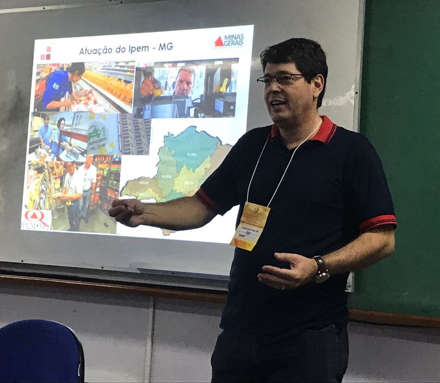 Fernando Sette fala sobre atuação do Ipem-MG em encontro internacional. Foto: Divulgação/Ipem-MG
