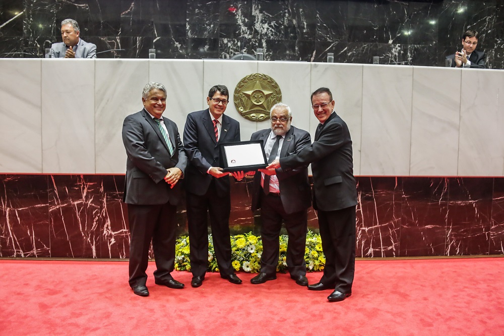 Deputado Ivair Nogueira, Fernando Sette, Carlos Augusto de Azevedo e deputado Dirceu Ribeiro.