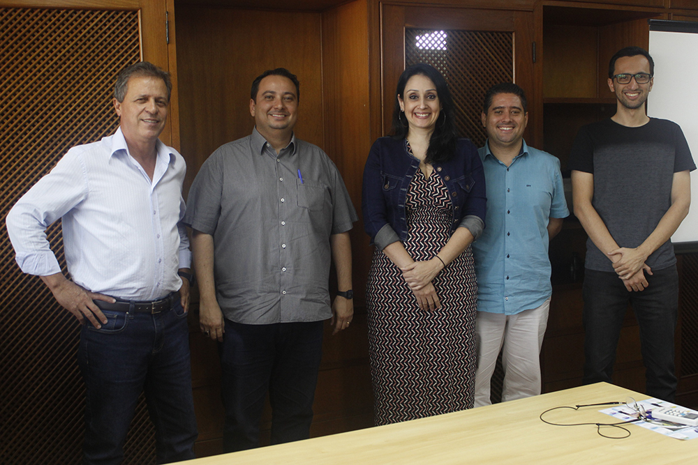 Presidente do Ipem Rondônia visita Ipem-MG. Foto: Fernanda Toussaint / Ipem-MG
