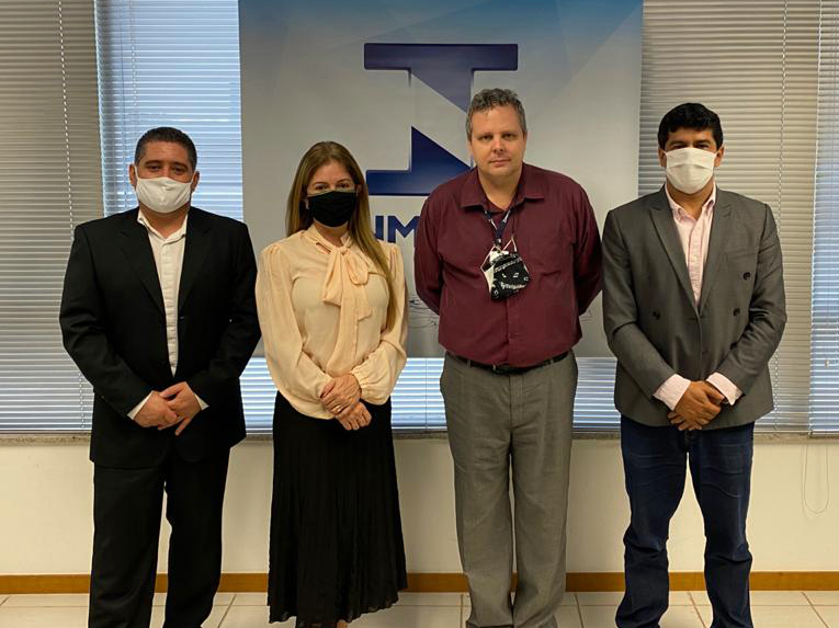 Da esq. para a direita: Luiz Marcelo, Melissa, Marcos Heleno e Rogério. Foto: Divulgação 