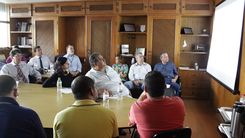  Representantes das unidades regionais do Ipem-MG participam de reunião gerencial em Contagem. Lucas Gomes / Ipem-MG