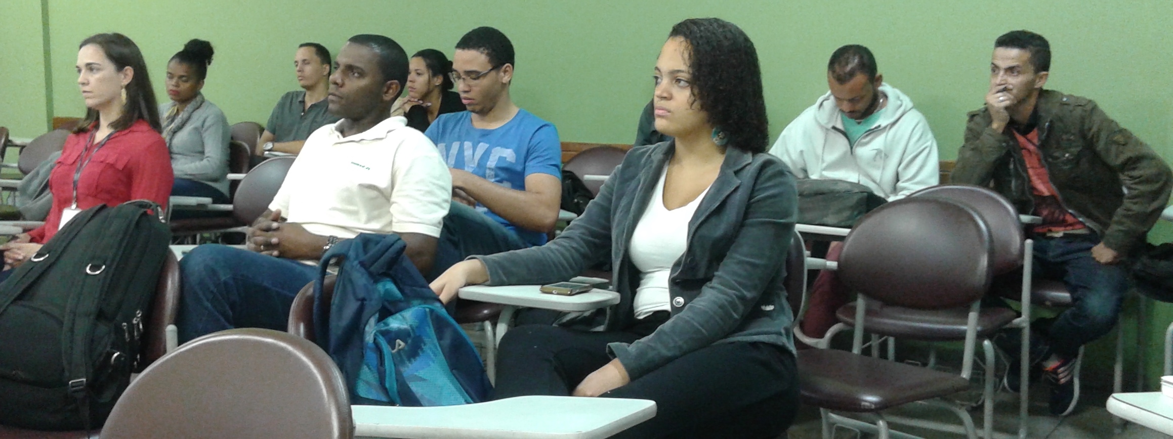 Alunos durante palestra ministrada por gestores do Ipem-MG. Foto: Divulgação / Ipem-MG