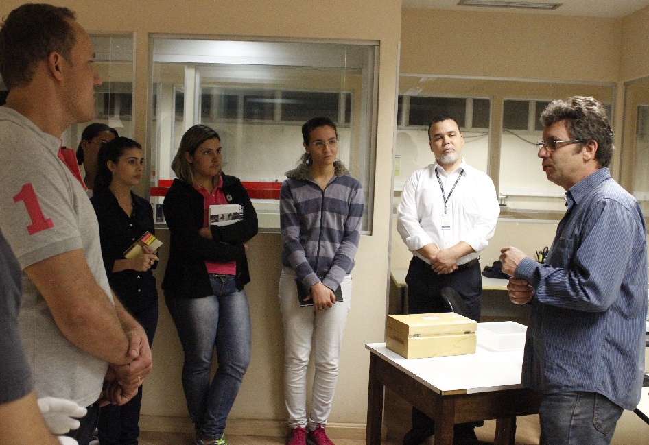 Os estudantes estão no penúltimo período do curso de Gestão da Qualidade. Foto: Lucas Gomes / Ipem-MG